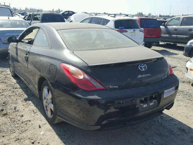 4T1CA38P74U016901 - 2004 TOYOTA CAMRY SOLA BLACK photo 3