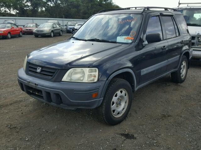 JHLRD18491C041321 - 2001 HONDA CR-V LX BLACK photo 2