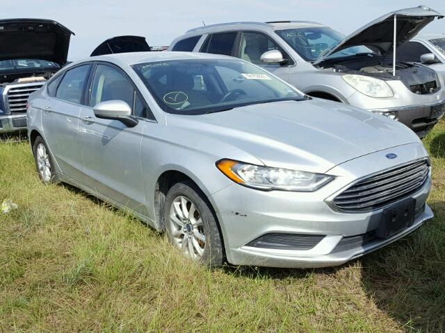 3FA6P0G73HR273752 - 2017 FORD FUSION S SILVER photo 1