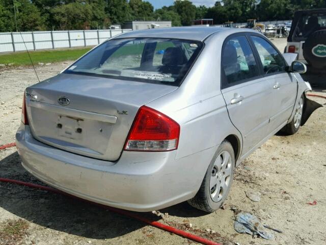 KNAFE121785558897 - 2008 KIA SPECTRA EX SILVER photo 4