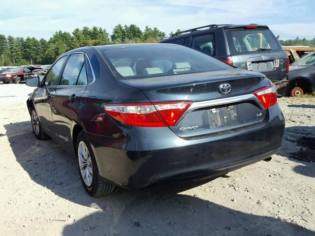 4T4BF1FK0GR535310 - 2016 TOYOTA CAMRY LE BLACK photo 3