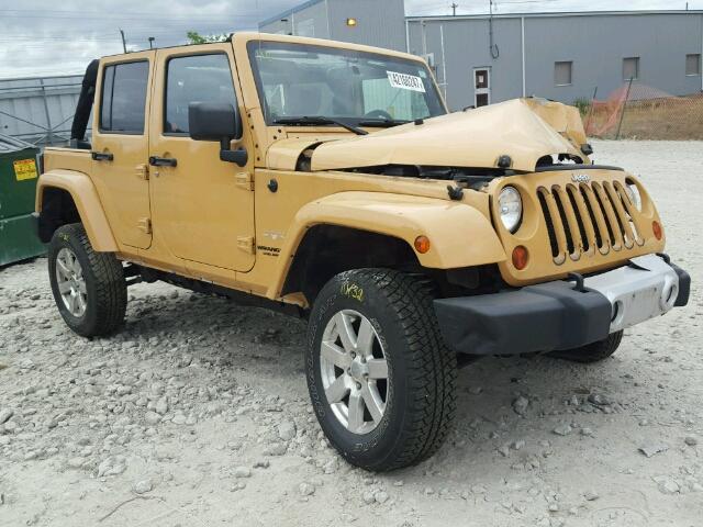 1C4BJWEG8DL628925 - 2013 JEEP WRANGLER U BROWN photo 1