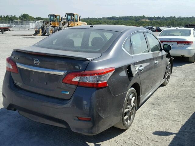 3N1AB7AP9EY272940 - 2014 NISSAN SENTRA S CHARCOAL photo 4