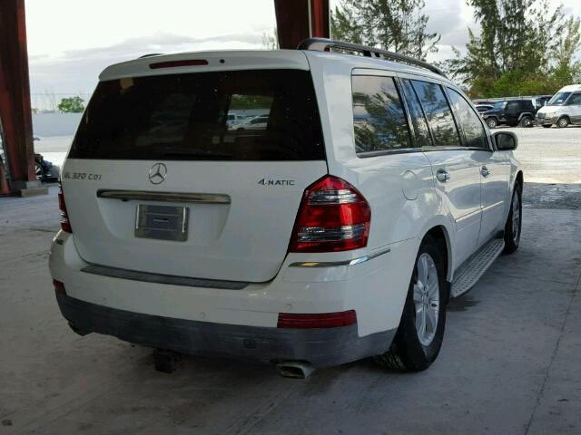 4JGBF22E48A367335 - 2008 MERCEDES-BENZ GL WHITE photo 4