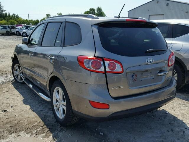 5XYZHDAG8BG045820 - 2011 HYUNDAI SANTA FE S GRAY photo 3