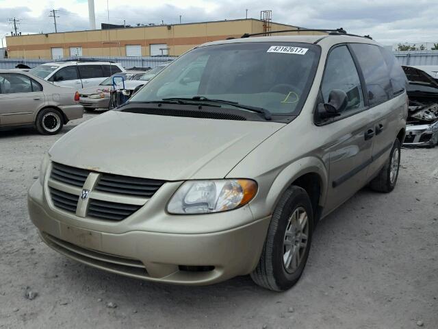 1D4GP25R35B261358 - 2005 DODGE CARAVAN SE BEIGE photo 2