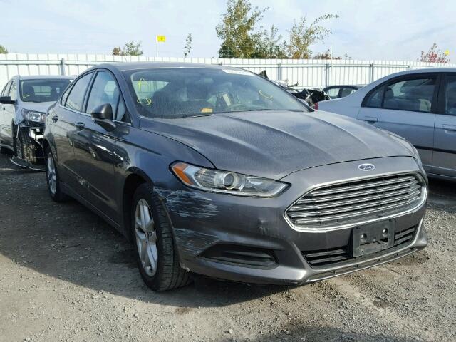 1FA6P0H70E5387995 - 2014 FORD FUSION SE GRAY photo 1