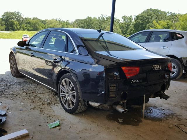 WAURMAFD2EN001850 - 2014 AUDI A8 L TDI 黑色 照片 3