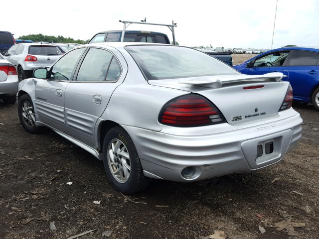 1G2NF52T91M600670 - 2001 PONTIAC GRAND AM S ვერცხლისფერი ფოტო 3