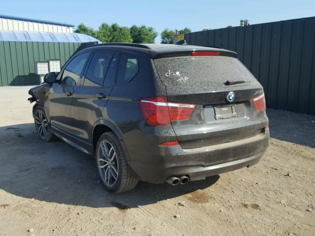 5UXWX7C55G0S18093 - 2016 BMW X3 XDRIVE3 BLACK photo 3