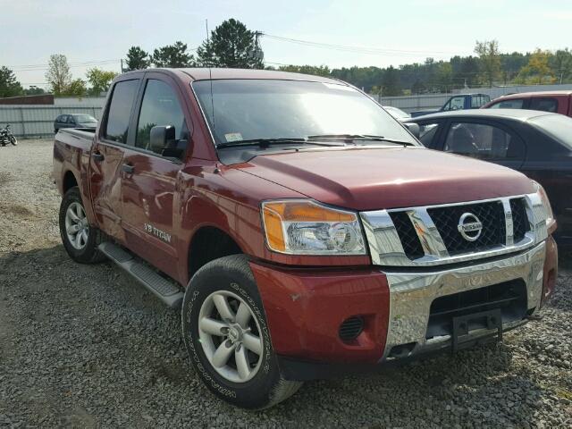 1N6AA0EJ8EN501213 - 2014 NISSAN TITAN RED photo 1