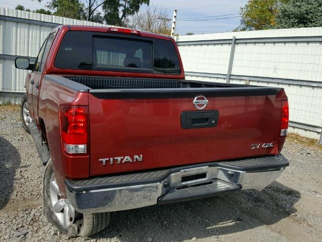 1N6AA0EJ8EN501213 - 2014 NISSAN TITAN RED photo 3