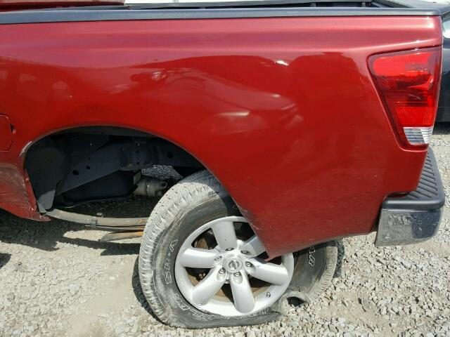 1N6AA0EJ8EN501213 - 2014 NISSAN TITAN RED photo 9