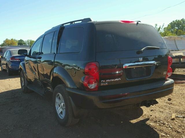 1D4HB48D75F565218 - 2005 DODGE DURANGO SL BLACK photo 3