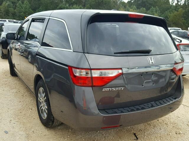 5FNRL5H69BB088734 - 2011 HONDA ODYSSEY GRAY photo 3