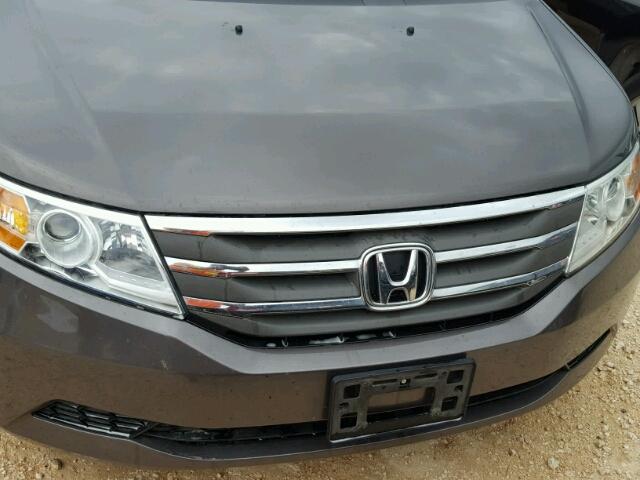 5FNRL5H69BB088734 - 2011 HONDA ODYSSEY GRAY photo 9