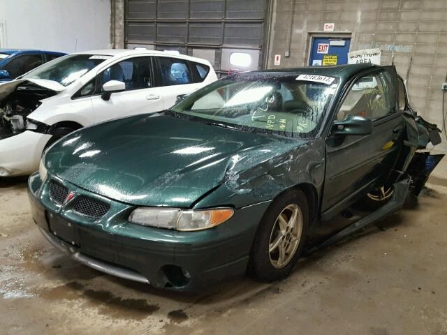 1G2WP12K0YF306932 - 2000 PONTIAC GRAND PRIX GREEN photo 2