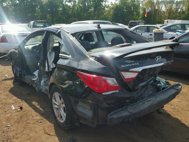 5NPEB4AC1DH571117 - 2013 HYUNDAI SONATA GLS BLACK photo 3