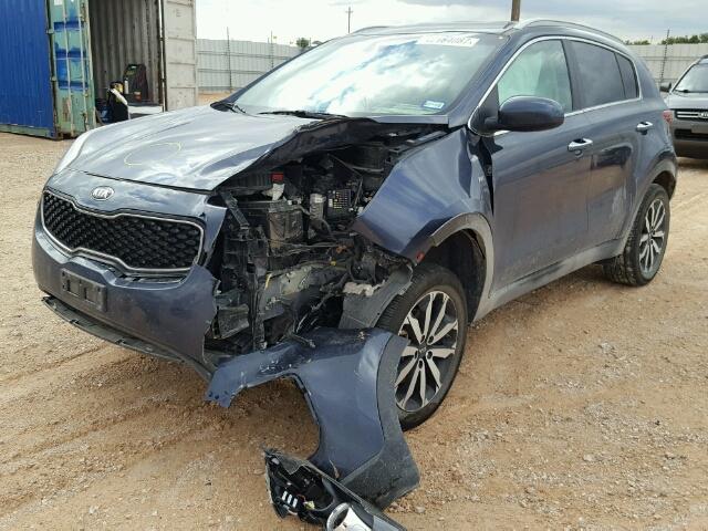 KNDPNCAC3H7115043 - 2017 KIA SPORTAGE E GRAY photo 2