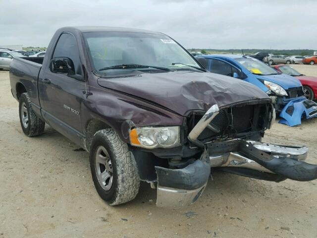 1D7HA16K24J103196 - 2004 DODGE RAM 1500 S MAROON photo 1