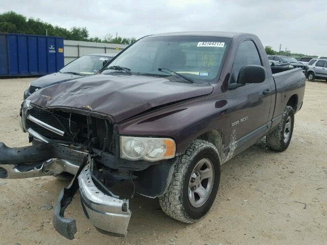 1D7HA16K24J103196 - 2004 DODGE RAM 1500 S MAROON photo 2