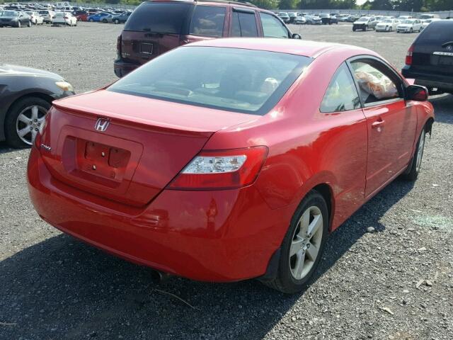 2HGFG11978H565427 - 2008 HONDA CIVIC EXL Qırmızı foto 4