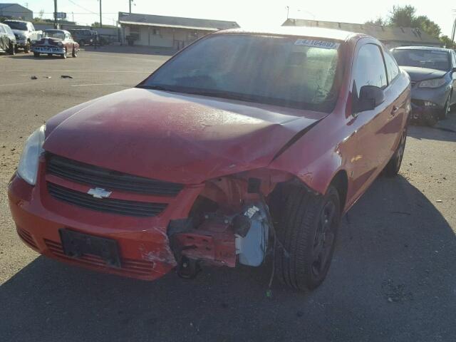 1G1AK15F677205964 - 2007 CHEVROLET COBALT LS RED photo 2