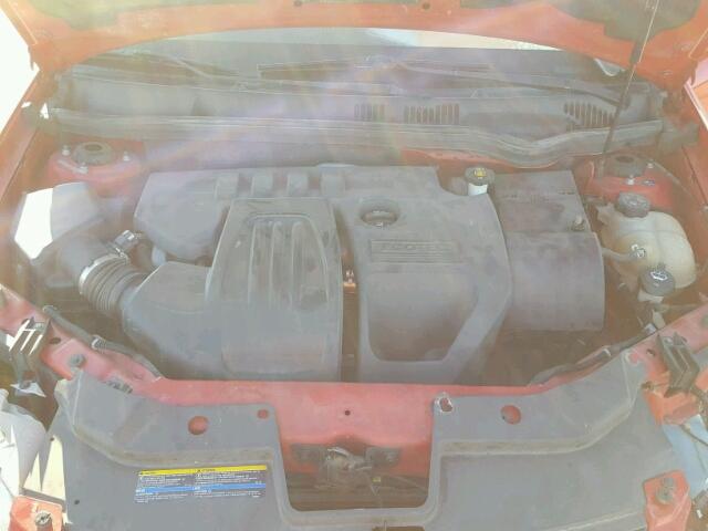 1G1AK15F677205964 - 2007 CHEVROLET COBALT LS RED photo 7