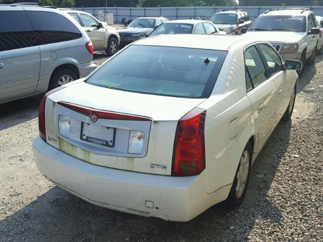 1G6DM577240135270 - 2004 CADILLAC CTS WHITE photo 4