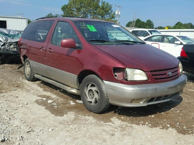 4T3ZF13C02U419563 - 2002 TOYOTA SIENNA LE MAROON photo 1