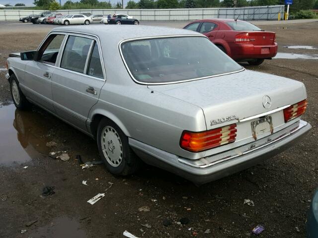 WDBCA39E4LA518040 - 1990 MERCEDES-BENZ 560 SEL SILVER photo 3