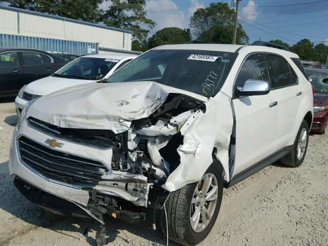 2GNALCEK5G6138777 - 2016 CHEVROLET EQUINOX LT WHITE photo 2