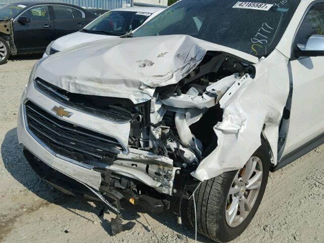 2GNALCEK5G6138777 - 2016 CHEVROLET EQUINOX LT WHITE photo 9