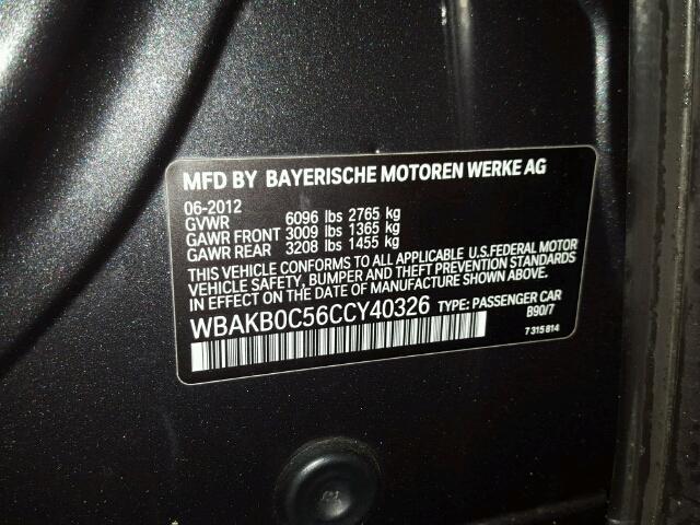 WBAKB0C56CCY40326 - 2012 BMW 760 LI BLACK photo 10