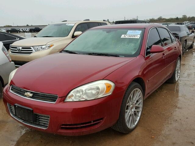 2G1WT58K569179308 - 2006 CHEVROLET IMPALA RED photo 2