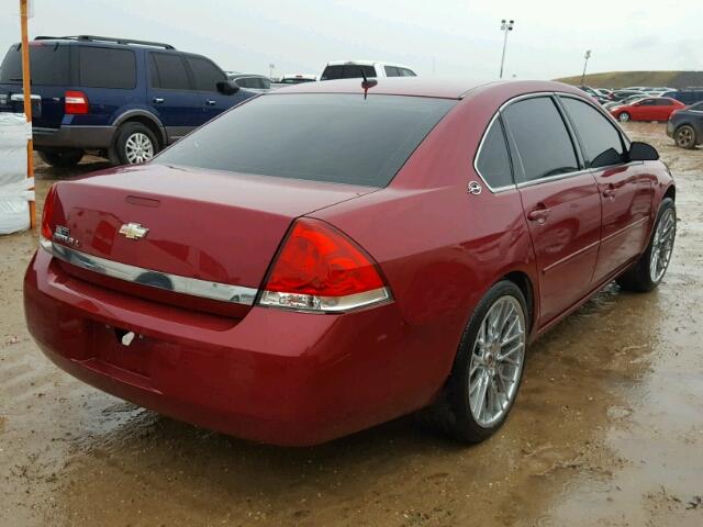 2G1WT58K569179308 - 2006 CHEVROLET IMPALA RED photo 4