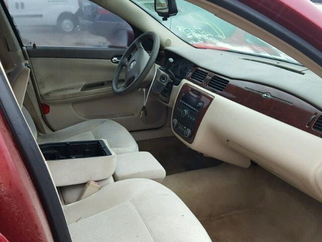 2G1WT58K569179308 - 2006 CHEVROLET IMPALA 红色 照片 5