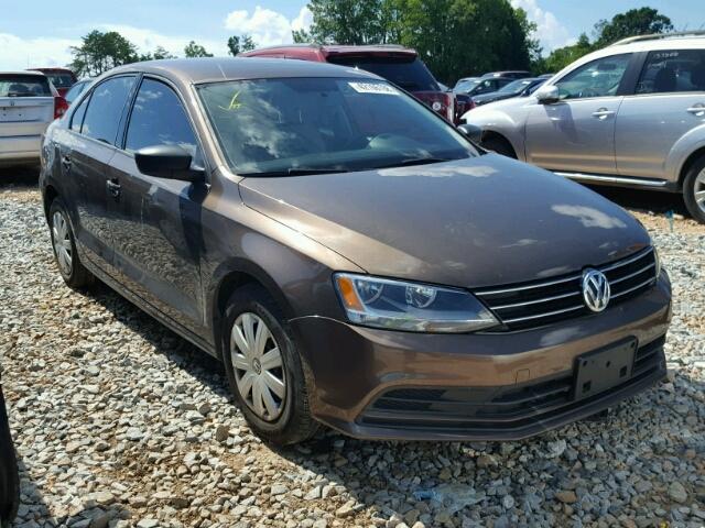 3VW2K7AJ1FM265581 - 2015 VOLKSWAGEN JETTA BASE BROWN photo 1