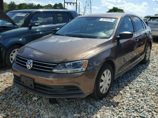 3VW2K7AJ1FM265581 - 2015 VOLKSWAGEN JETTA BASE 棕色 照片 2