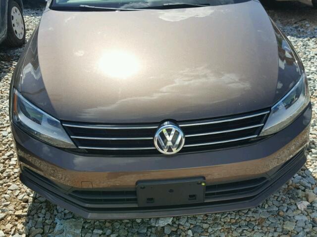 3VW2K7AJ1FM265581 - 2015 VOLKSWAGEN JETTA BASE 棕色 照片 9