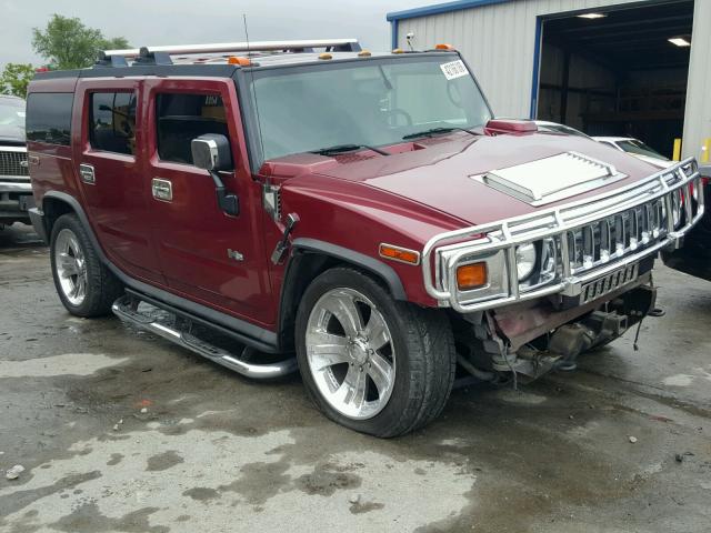 5GRGN23U75H121920 - 2005 HUMMER H2 BURGUNDY photo 1