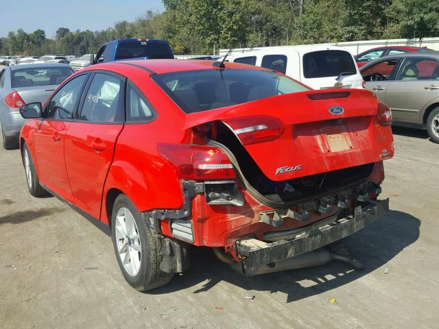 1FADP3F28GL222159 - 2016 FORD FOCUS SE RED photo 3