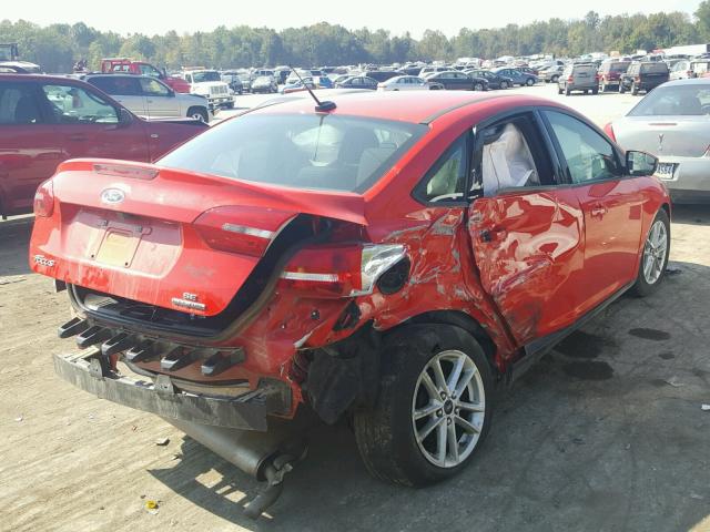 1FADP3F28GL222159 - 2016 FORD FOCUS SE RED photo 4