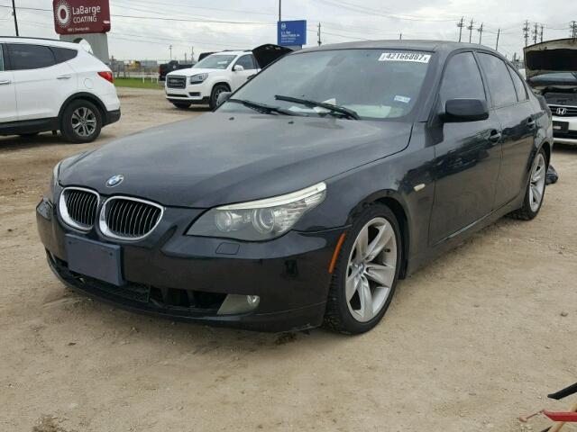 WBANU53518CT11040 - 2008 BMW 528 I BLACK photo 2