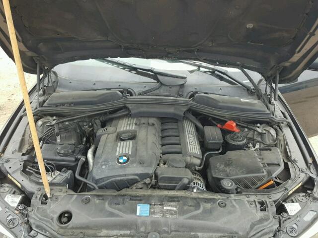 WBANU53518CT11040 - 2008 BMW 528 I BLACK photo 7