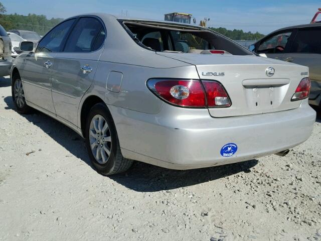 JTHBF30GX36008399 - 2003 LEXUS ES 300 SILVER photo 3