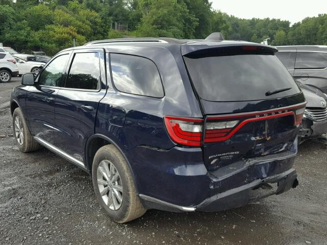 1C4RDJAG2JC176562 - 2018 DODGE DURANGO SX BLUE photo 3