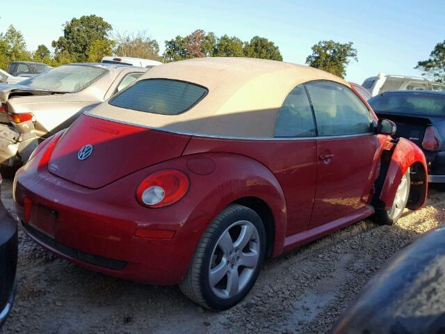 3VWSF31Y96M311927 - 2006 VOLKSWAGEN NEW BEETLE RED photo 4