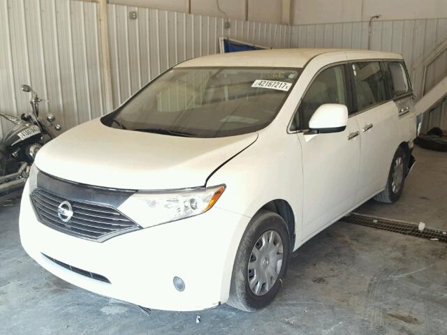 JN8AE2KP8D9064207 - 2013 NISSAN QUEST S WHITE photo 2