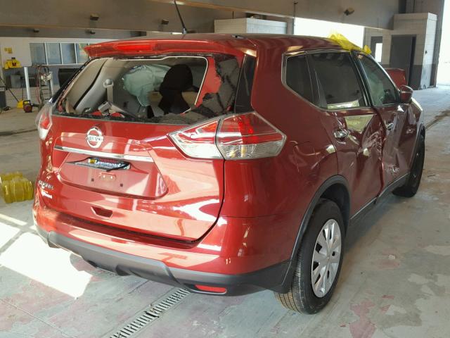 5N1AT2ML3FC921952 - 2015 NISSAN ROGUE RED photo 4